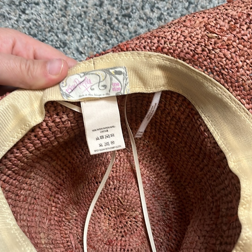 Free People Pink Woven Hat - Picture 7 of 8